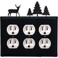 thumbnail image 1 of Deer & Pine Trees Triple Outlet CUSTOM Product Cover, 1 of 2