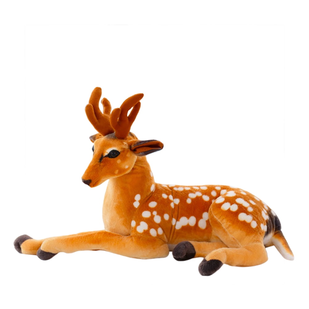 Deer Plush Toy Deer Plush Doll Animal Plush Toy Lying Deer Stuffed Toy ...