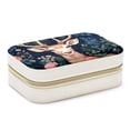 thumbnail image 1 of Deer Portable Velvet Earring Organizer with Removable Compartment, Necklace Holder, Jewelry Organizer, and Decorative Gift Box, 1 of 7