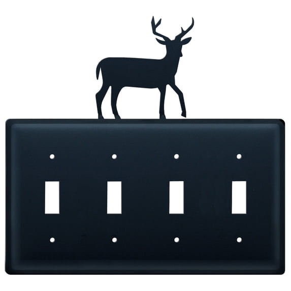 Deer - Quadruple Switch Cover