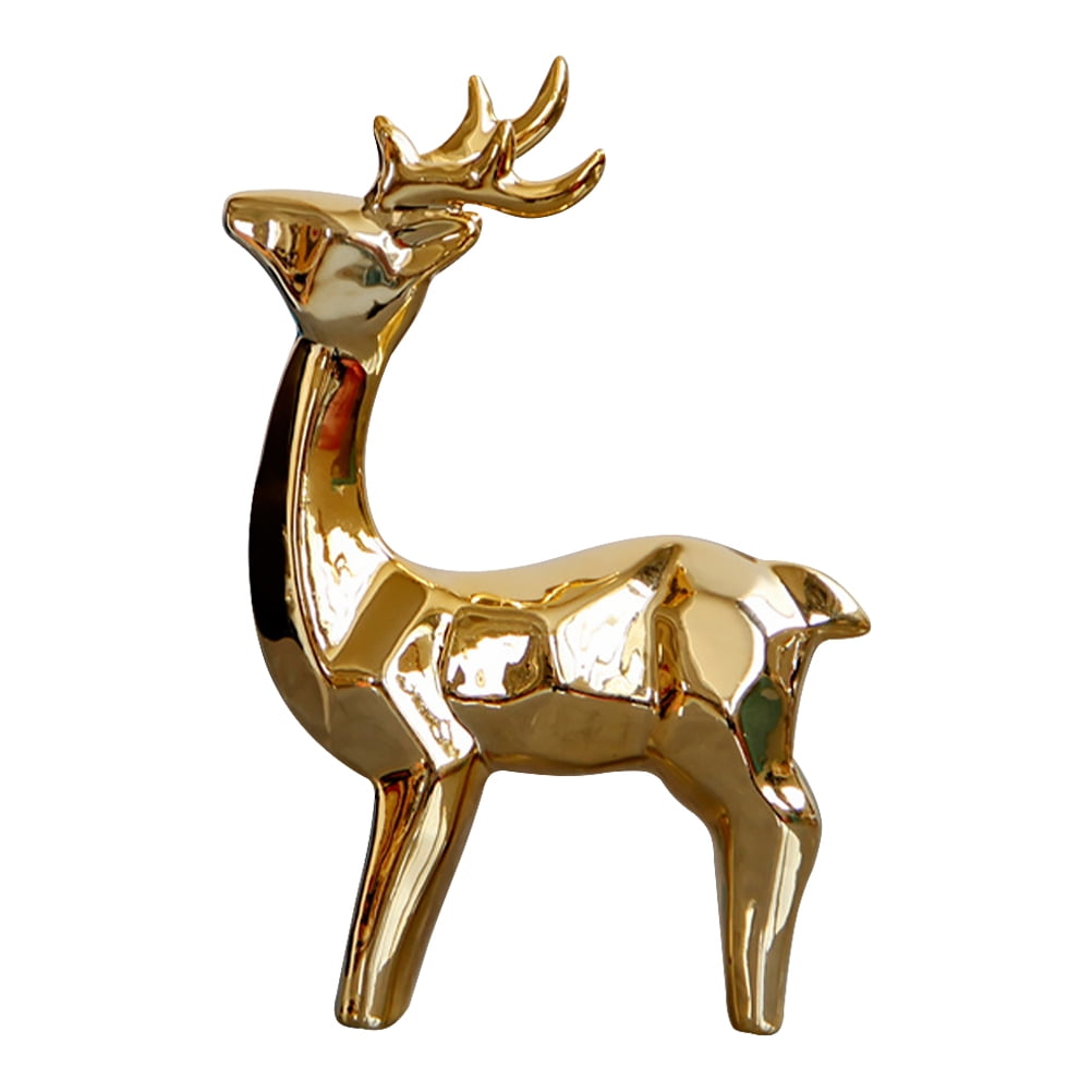 Deer Reindeer Decor Sculpture Shelf Figurines Animal Figurine