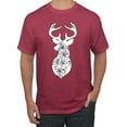 thumbnail image 1 of Deer Rose Animal Lover Men's Graphic T-Shirt, Vintage Heather Red, Medium, 1 of 3