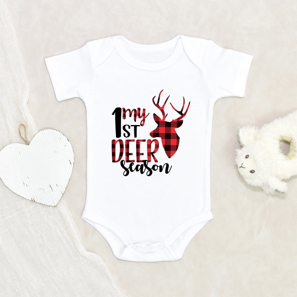 Deer Season Plaid Baby Clothes My First Deer Season Clothes Deer