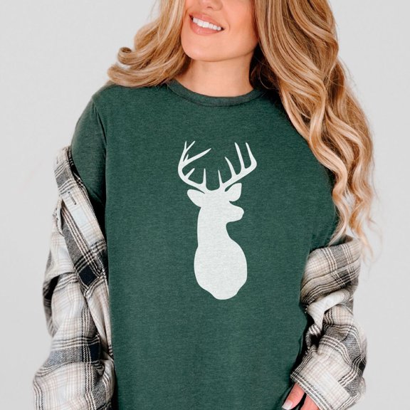 Deer Shirt Christmas Deer Shirt Deer Head Shirt Oh Deer Shirt Deer Lover Shirt Camping Shi