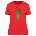 thumbnail image 1 of Deer Silhouette Pine Forest T-Shirt Women -Image by Shutterstock, Female Small, 1 of 2