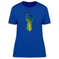 thumbnail image 1 of Deer Silhouette Pine Forest T-Shirt Women -Image by Shutterstock, Female XX-Large, 1 of 2