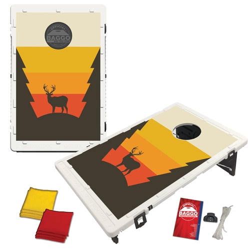 Deer Silhouette Portable 2x3 Bean Bag Toss Cornhole Style Game by BAGGO