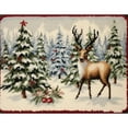 thumbnail image 1 of Deer Snowy Latch Hook Rectangle Rug Kits for Adults Needle Crochet Yarn Kits Embroidery Carpet Hook and Latch Kit Floor Mat Tapestry Christmas Home Decoration 52x38cm(1), 1 of 7