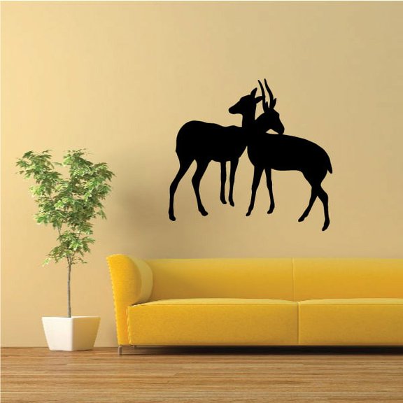 Deer Springbok Pair Decal - 36 Inches