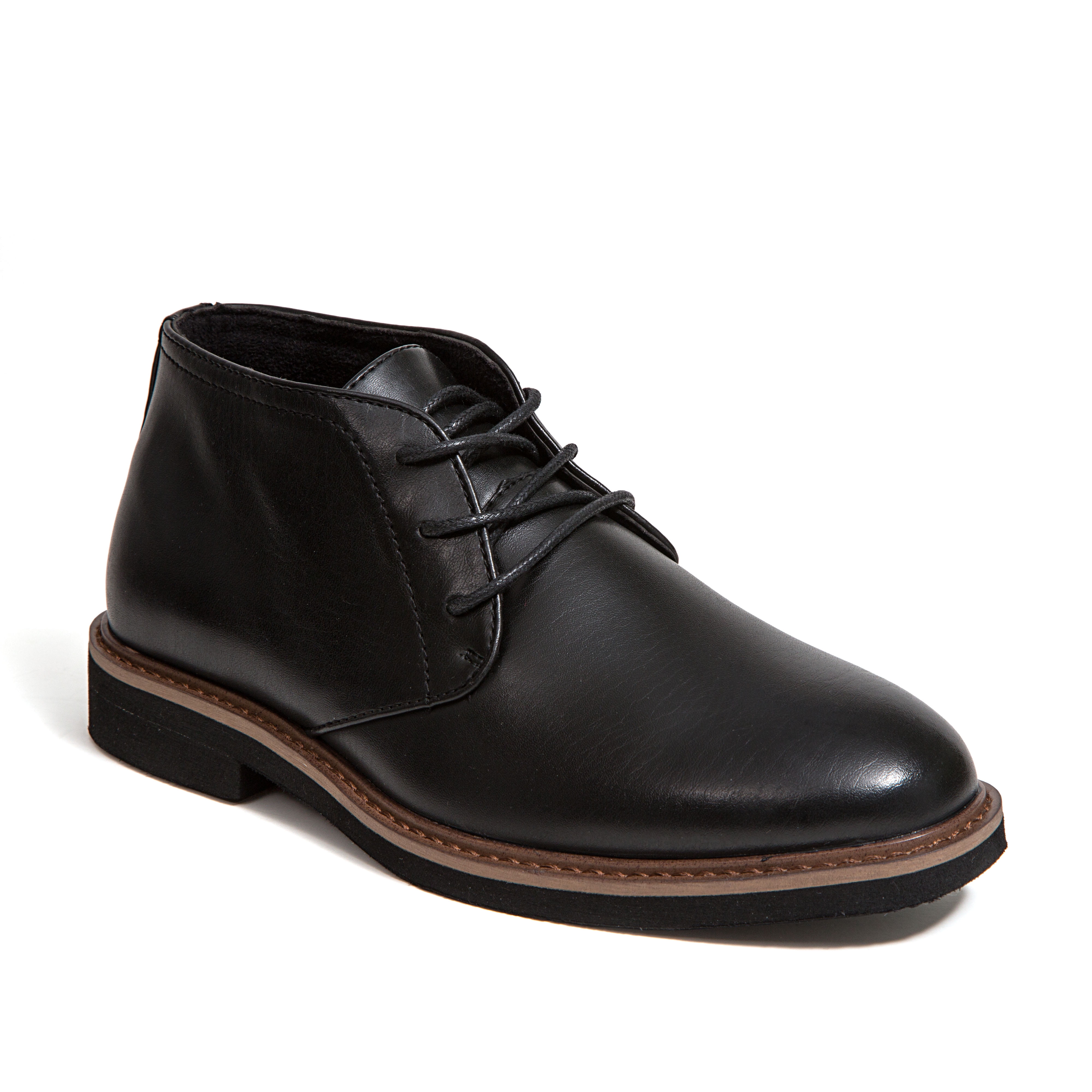 Deer Stags Boys' Ballard Dress Comfort Chukka Boot - Black - 12 Little Kid Medium
