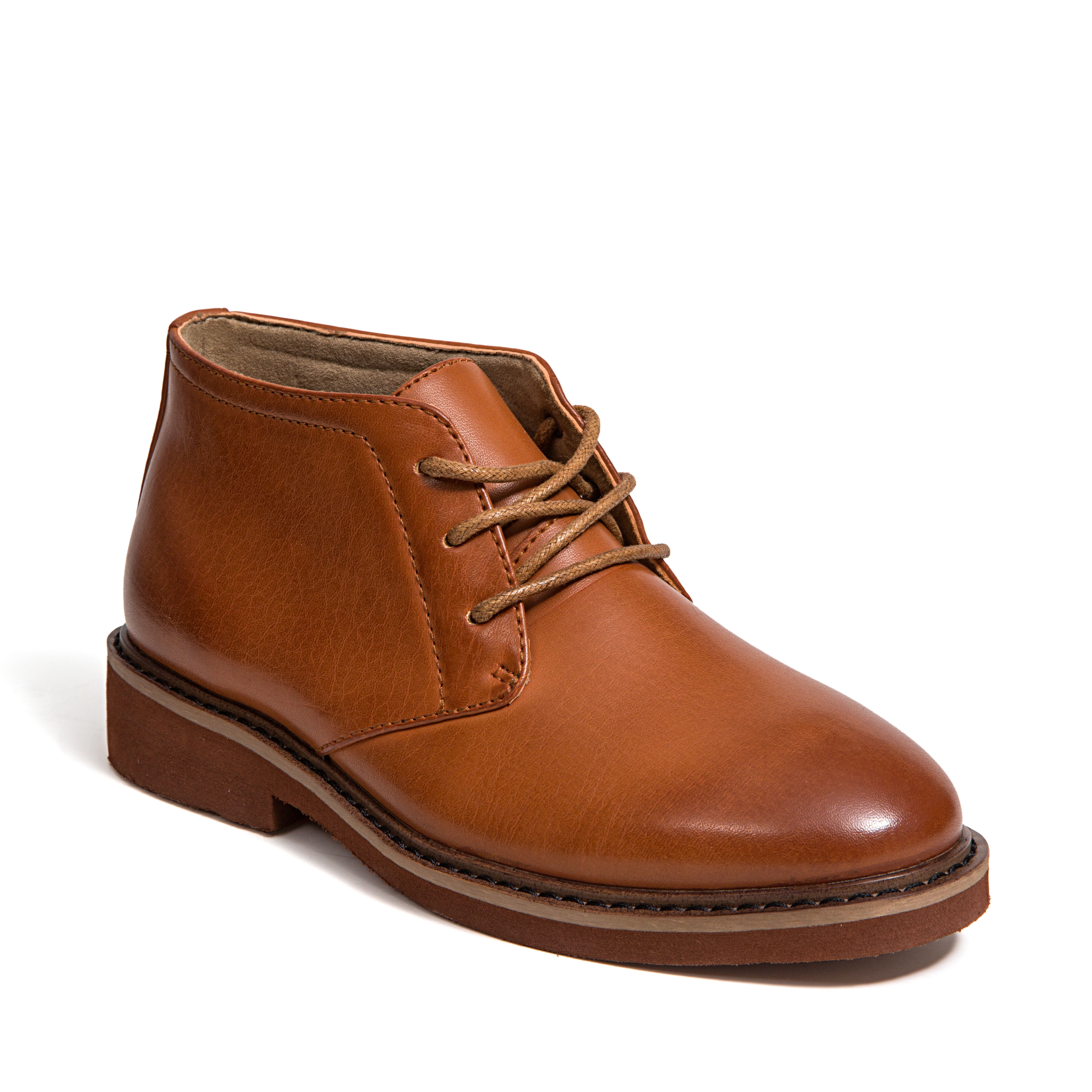 Deer Stags Boys' Ballard Dress Comfort Chukka Boot - Luggage - 13 Little Kid Medium