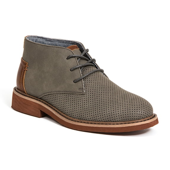 Deer Stags Boys' Ballard2 Dress Comfort Chukka Boot - Grey - 2 Little Kid Medium