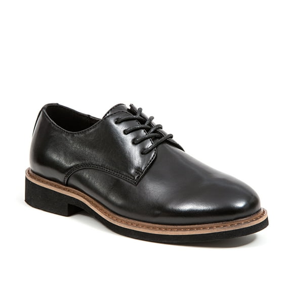 Deer Stags Boys' Denny Lace-Up Dress Comfort Oxford - Black - 6.5 Big Kid Medium