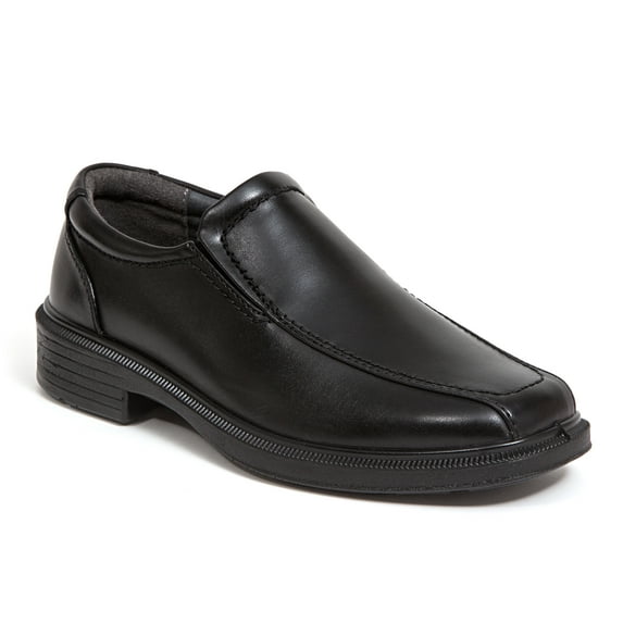 Deer Stags Boys' Greenpoint Jr. Dress Comfort Slip-On Loafer - Black - 2.5 Little Kid Medium