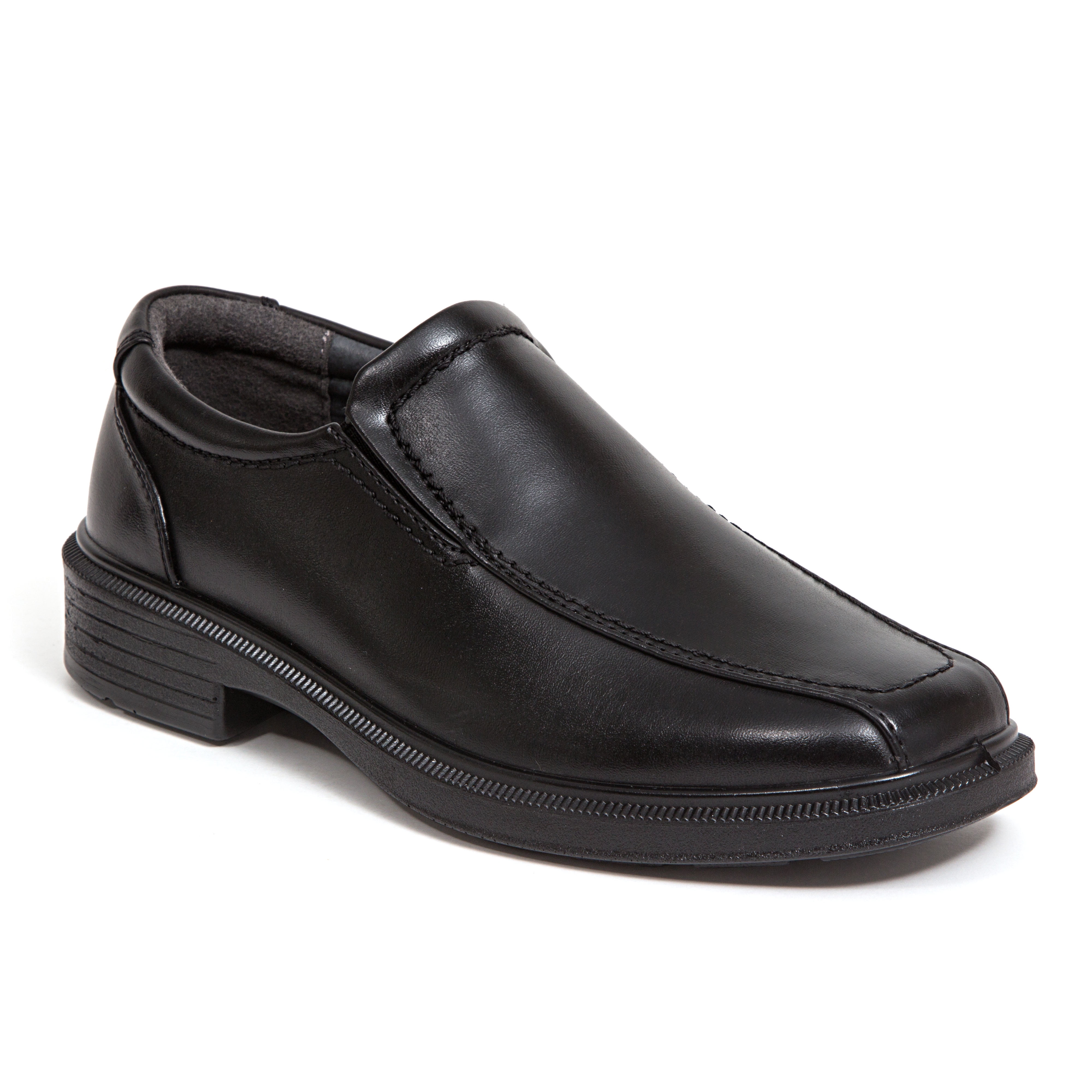 Deer Stags Boys' Greenpoint Jr. Dress Comfort Slip-On Loafer - Black - 4 Big Kid Medium