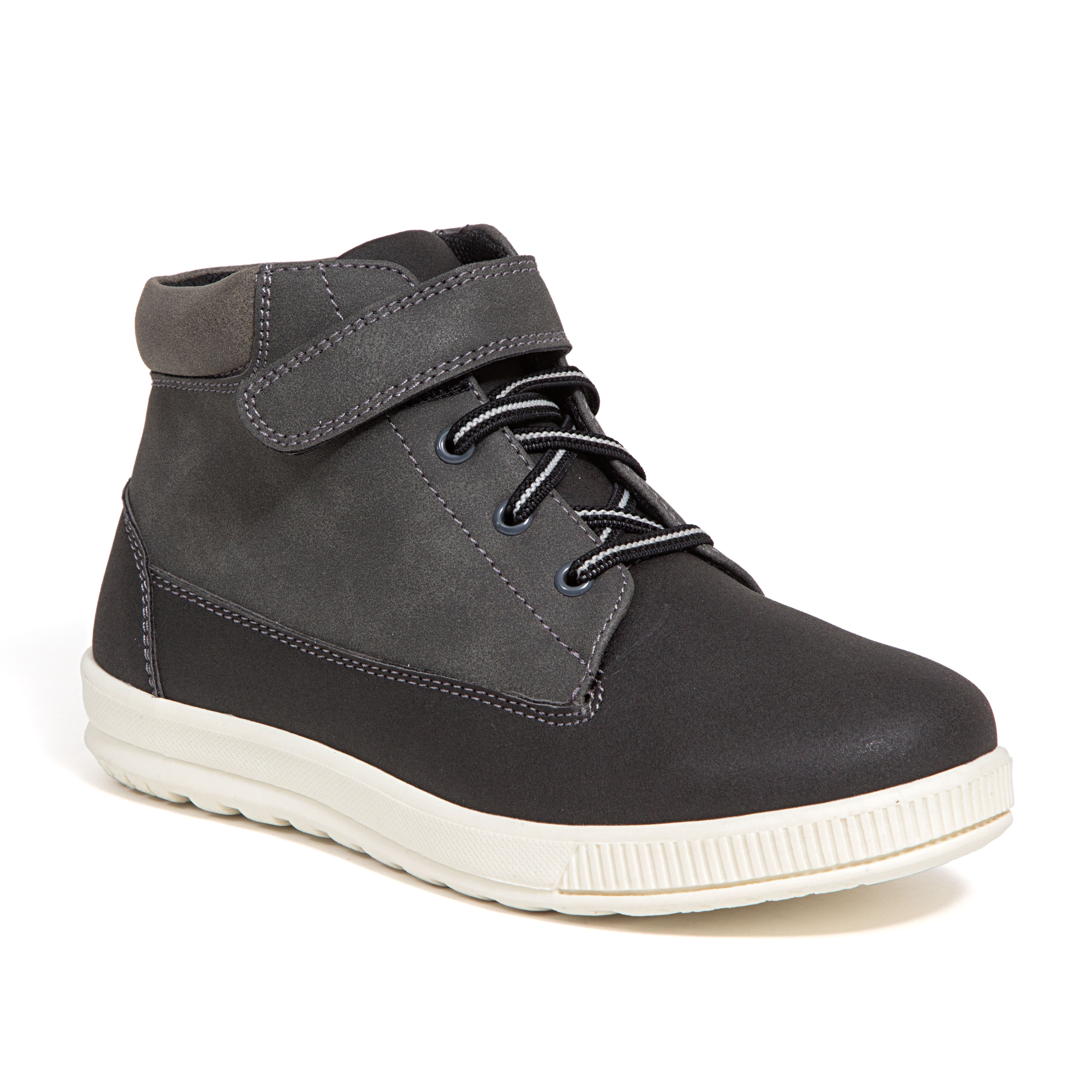 Deer Stags Boys' Niles Hybrid Fashion Sneaker Boot - Black/Grey - 6 Big Kid Medium