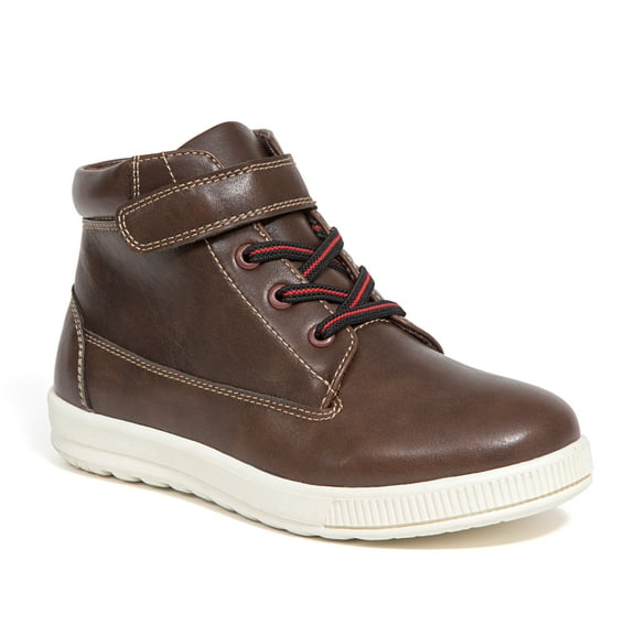Deer Stags Boys' Niles Hybrid Fashion Sneaker Boot - Dark Brown - 7 Big Kid Medium