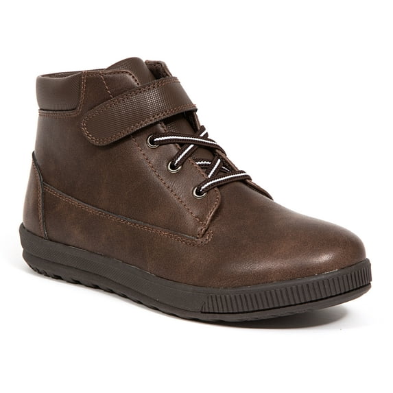 Deer Stags Boys' Quinton Hybrid Casual Boot - Dark Brown - 7 Toddler Medium
