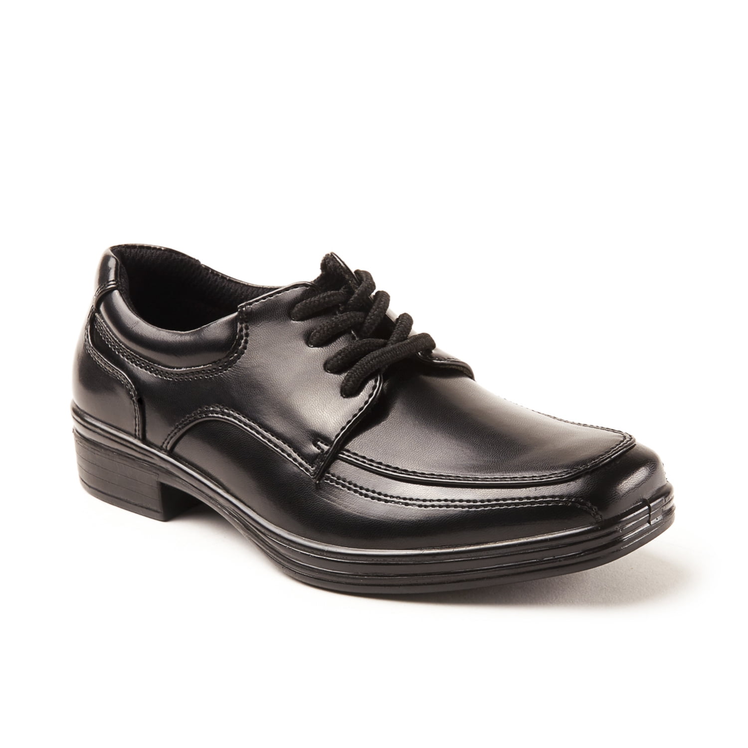 Deer Stags Boys' Sharp Lace-Up Dress Comfort Oxford - Black- 2 Little Kid Medium