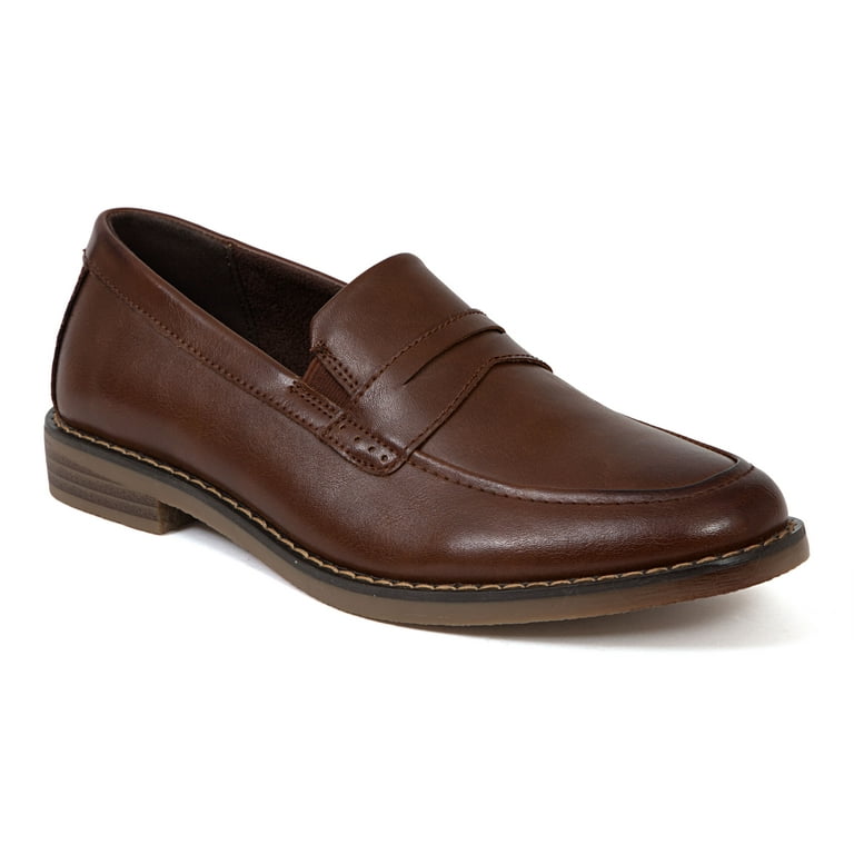 Deer Stags Boys Ventura Jr. Dress Penny Loafer Brown 3.5 Big Kid Medium