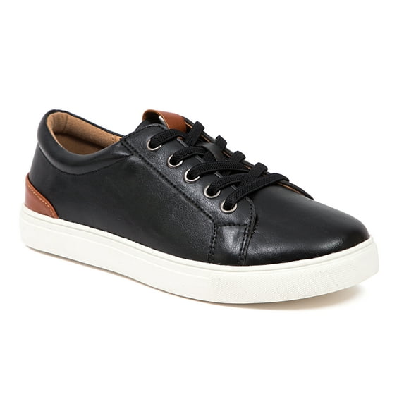 Deer Stags Boys' Wiley Jr. Bungee Lace Fashion Sneaker - Black/White - 2 Little Kid Medium