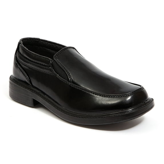 Deer Stags Kids' Brian Dress Comfort Slip-On Loafer - Black- 7.5 Toddler Wide