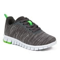 thumbnail image 1 of Deer Stags Kids' Haskell Jr. NoSox Fashion Sneaker - Grey/Lime - 2 Little Kid Medium, 1 of 7