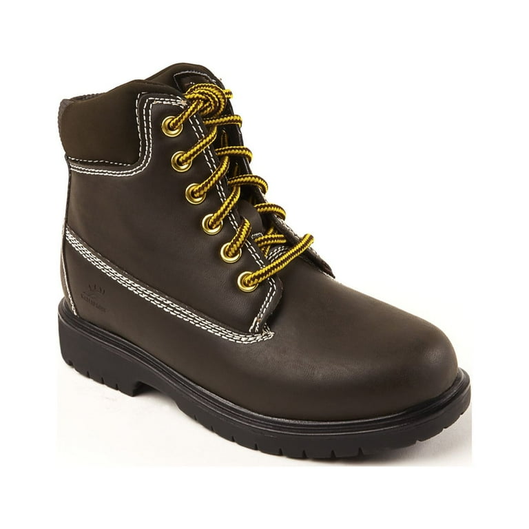 Deer Stags Kids Mak2 Waterproof Work Boot Dark Brown 2.5 Little Kid Medium Walmart