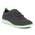 thumbnail image 1 of Deer Stags Kids' Status Jr Bungee Lace Dress Fashion Sneaker - Dark Grey/Neon Green - 11 Little Kid Medium, 1 of 1