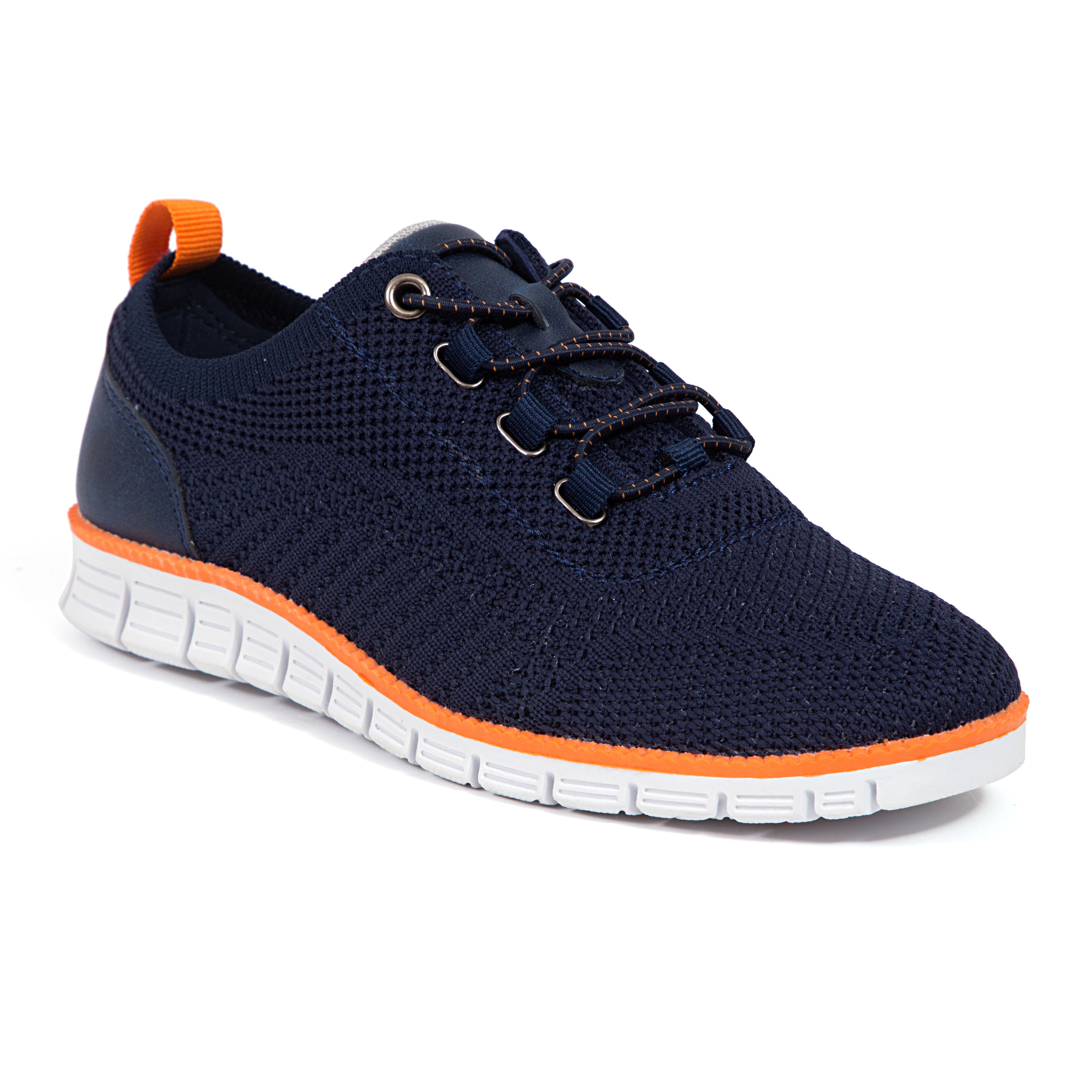 Deer Stags Boys' Status Jr Sneaker - Knit With Bungee Laces For Easy On/Off