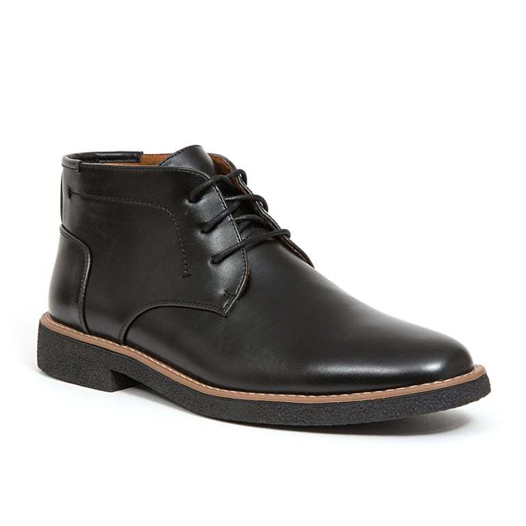 Deer Stags Men s Bangor Dress Comfort Chukka Boot Black Black 9.5 Medium