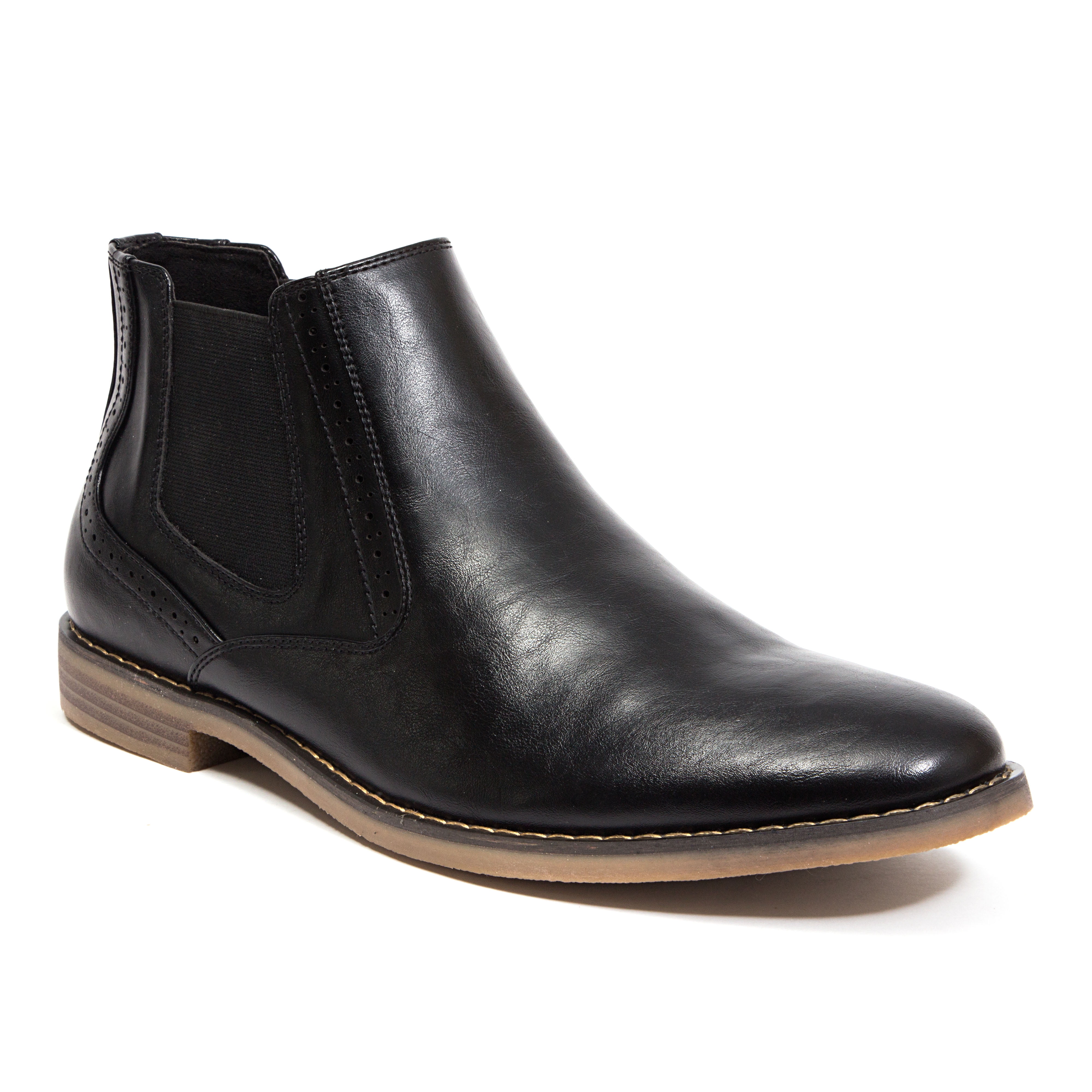 Deer Stags Men's Malcolm Dress Comfort Chelsea Boot - Black   - 9 Medium