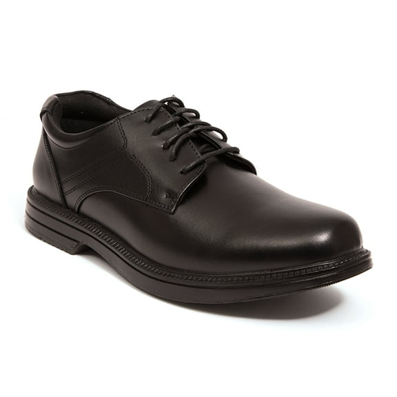 Deer Stags Men's Nu Times Waterproof Slip-Resistant Leather Oxford - Black - 11 Medium