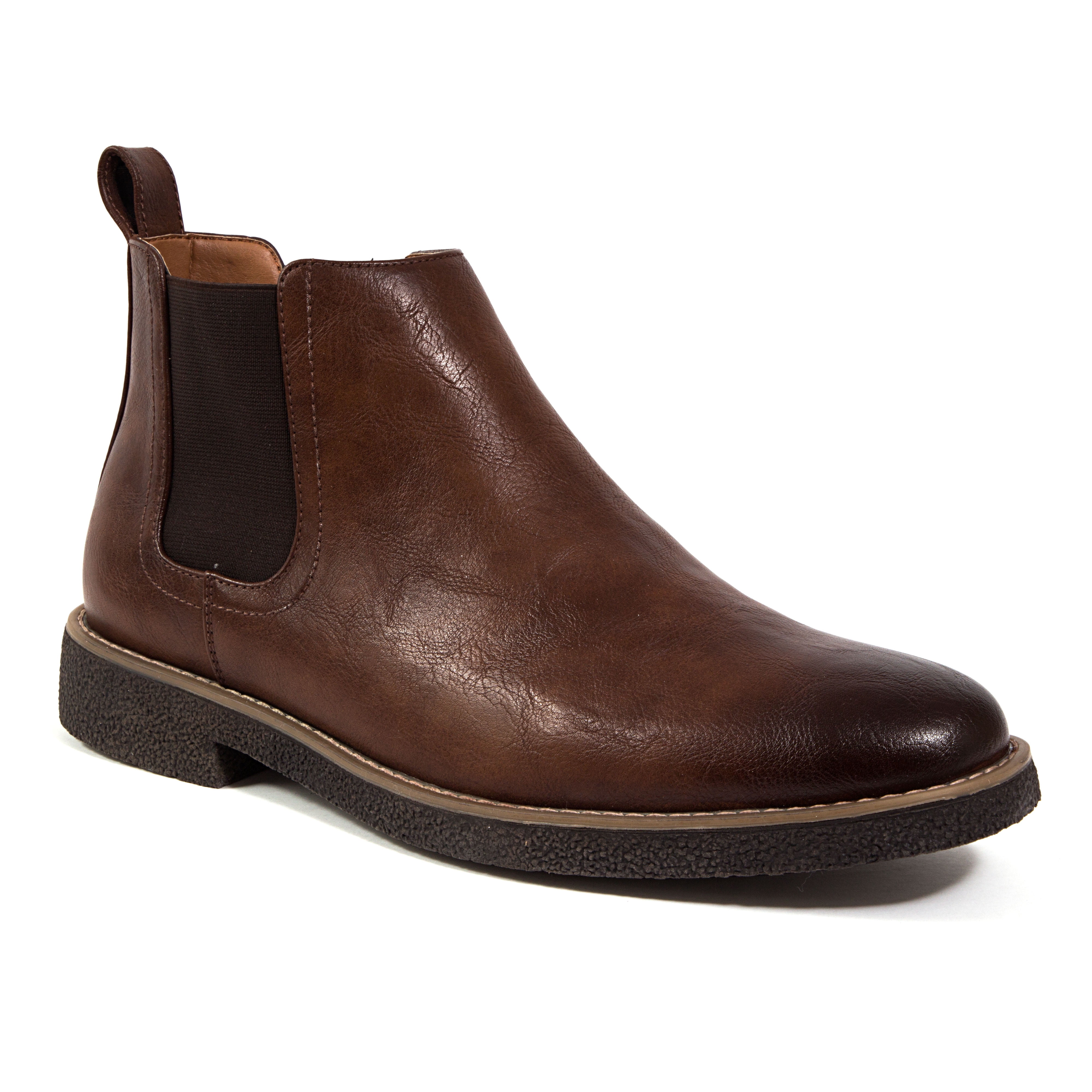 Deer Stags Men's Rockland Dress Comfort Chelsea Boot - Brown/Dark Brown - 11.5 Medium