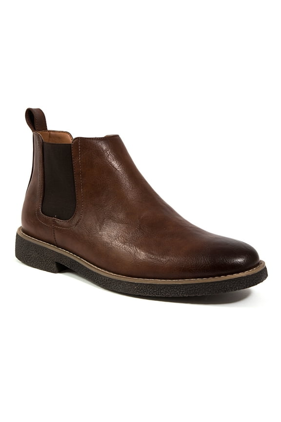 Men's Rockland Dress Comfort Chelsea Boot - Brown/Dark Brown - 9 Wide
