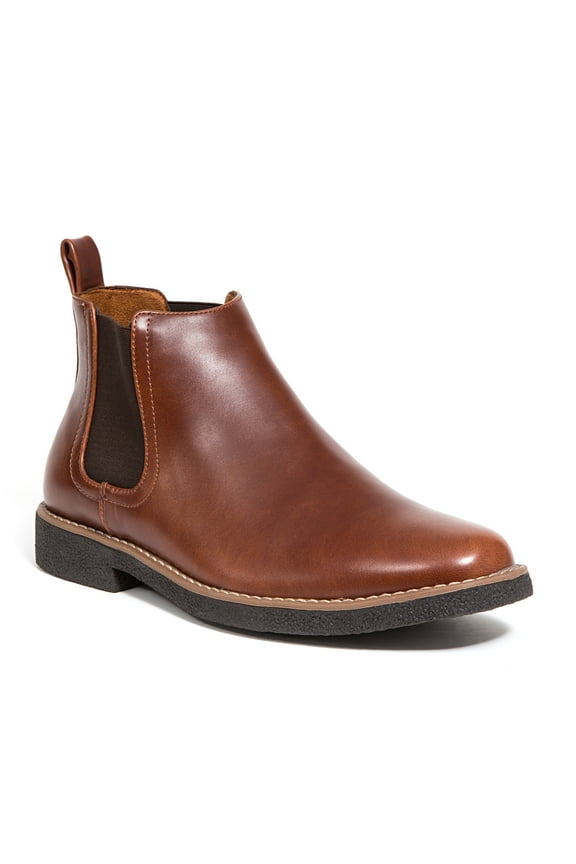 Men's Rockland Dress Comfort Chelsea Boot - Redwood/Dark Brown - 10.5 Wide