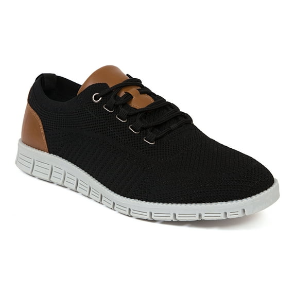 Deer Stags Men's Status Comfort Fashion Sneaker - Black/Brown - 8.5 Medium