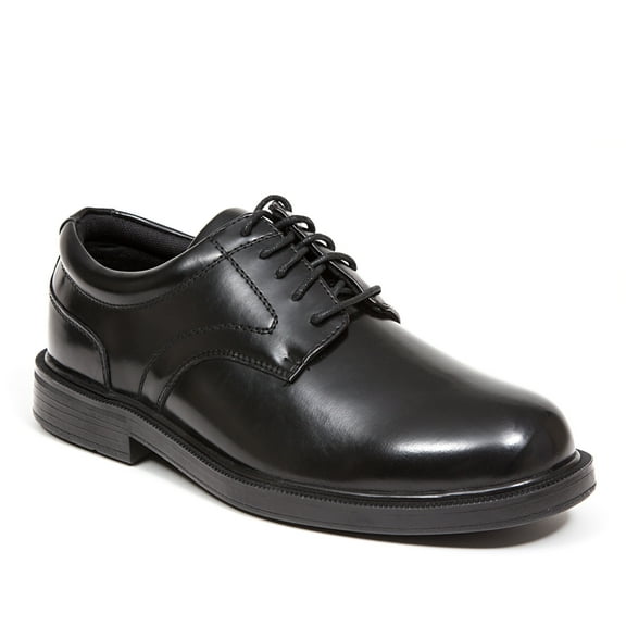 Deer Stags Men's Times Leather Dress Comfort Oxford - Black - 9.5 Wide