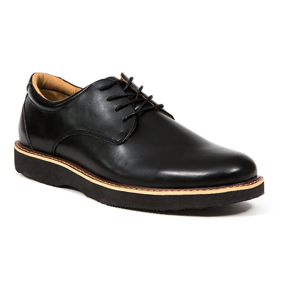 Deer Stags Men's Walkmaster Plain-Toe Water-Repellant Oxford - Black - 8.5 Wide