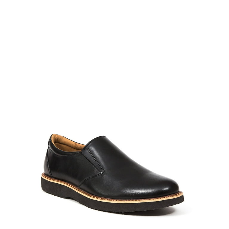 Deer Stags Men s Walkmaster Twin Gore Slip On1 S.U.P.R.O. 2.0 Memory Foam Leather Classic Comfort Slip On Loafer Wide Available Walmart