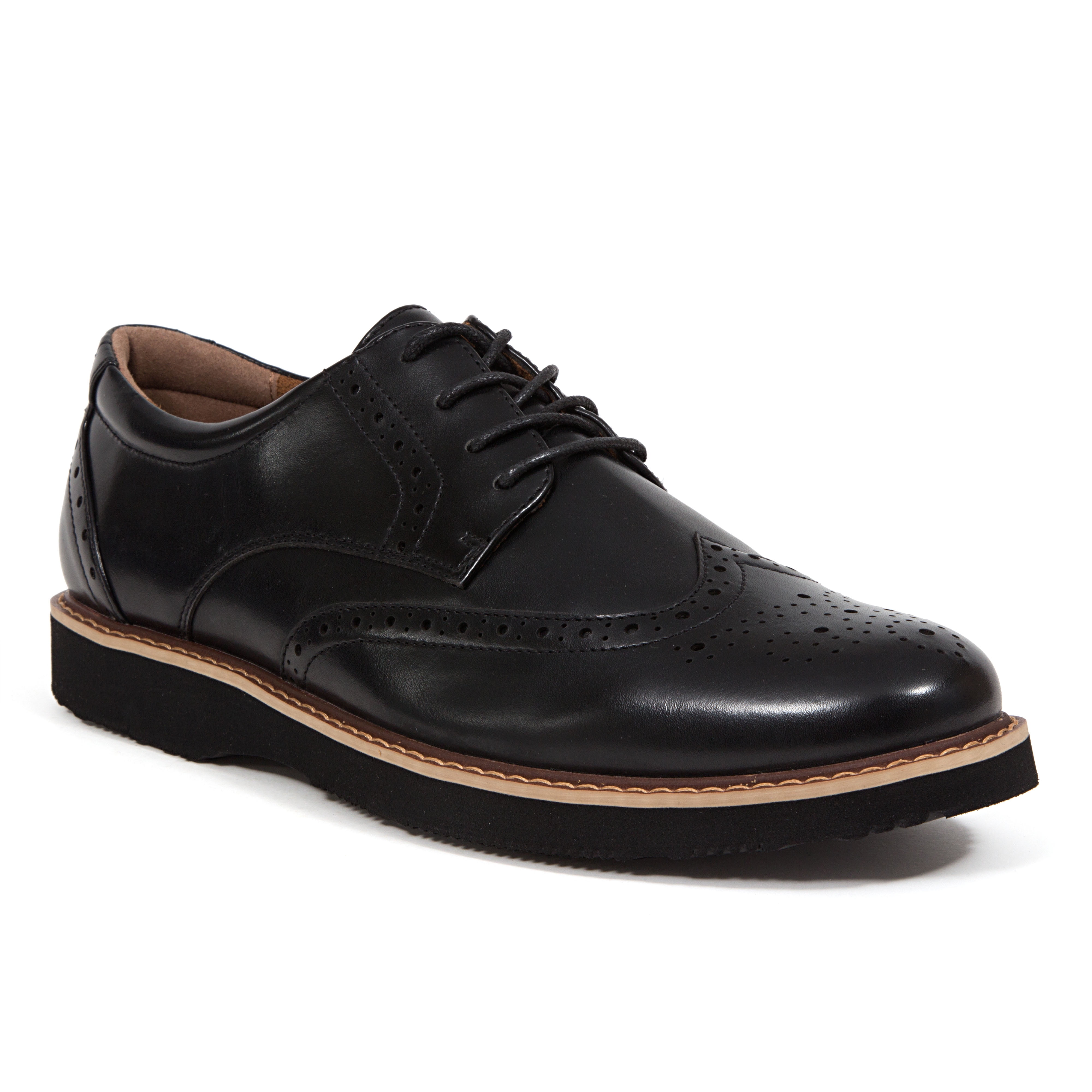 NWT Deer Stags Size 16 Men\'s Black Wingtip Oxford - Water Repellent Deer Stags Men main image 3