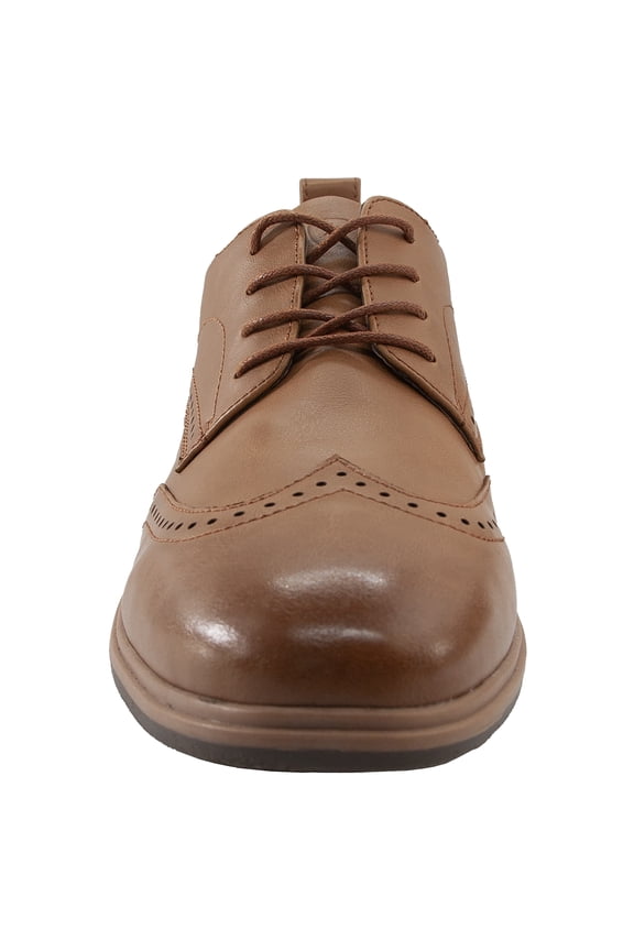 Mens Delgado SUPRO Comfort Wingtip Dress Oxford - Honey - 11 Wide