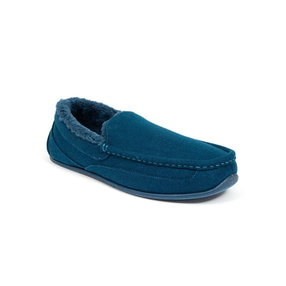 Deer Stags Slipperooz Men's Spun Indoor Outdoor S.U.P.R.O. Sock Cozy Moccasin Slipper (Wide Available)