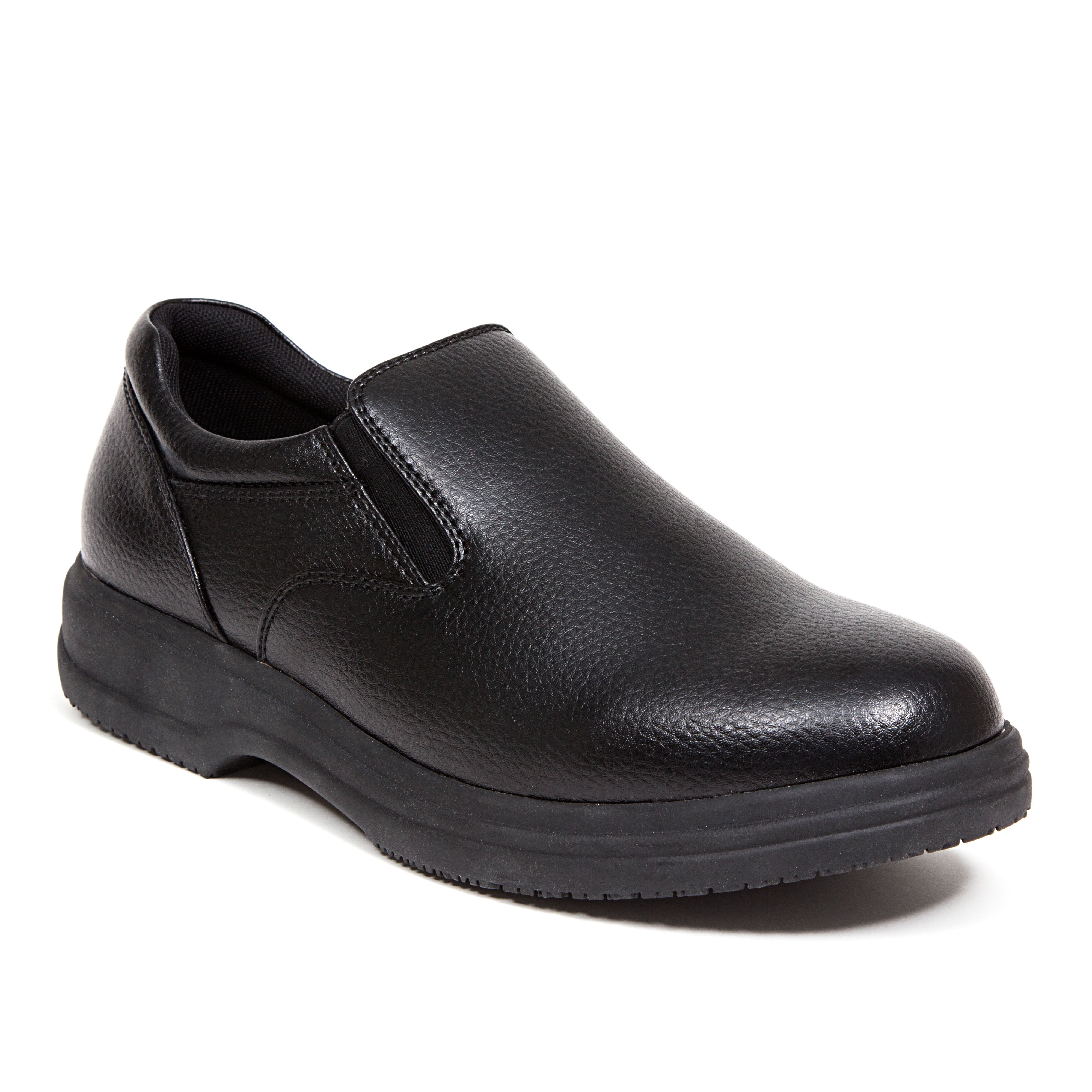 Deer Stags Unisex Manager Slip-Resistant Workwear Loafer - Black - 8.5 Medium