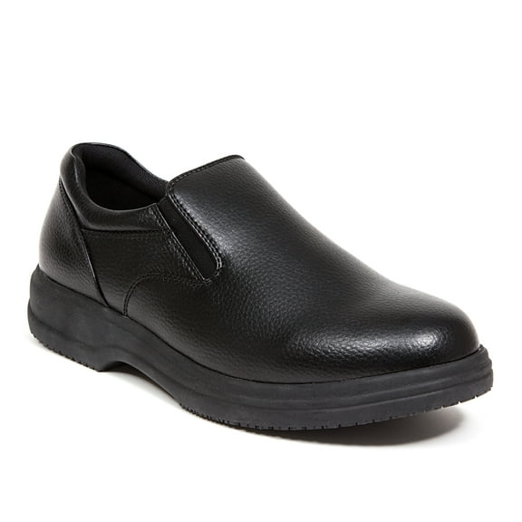 Deer Stags Unisex Manager Slip-Resistant Workwear Loafer - Black - 8 Medium
