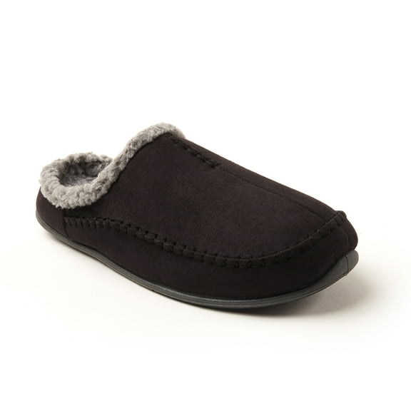 Deer Stags Unisex Nordic Microsuede Slipper - Black - 12 Wide