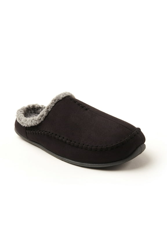 Unisex Nordic Microsuede Slipper - Black - 16 Wide
