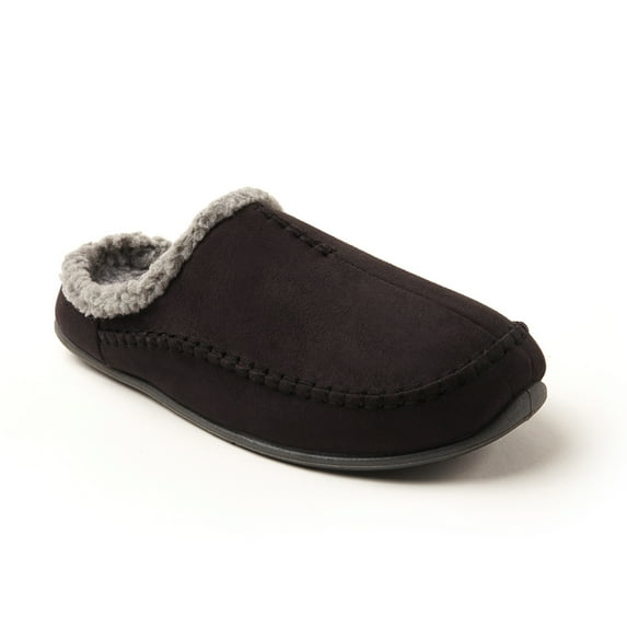 Deer Stags Unisex Nordic Microsuede Slipper - Black - 8 Wide