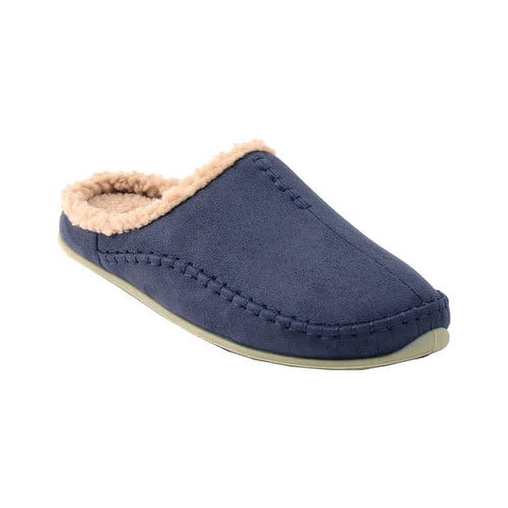 Deer Stags Unisex Nordic Microsuede Slipper - Navy - 8 Wide
