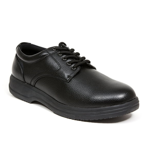 Deer Stags Unisex Service Slip-Resistant Workwear Oxford - Black - 7 Medium